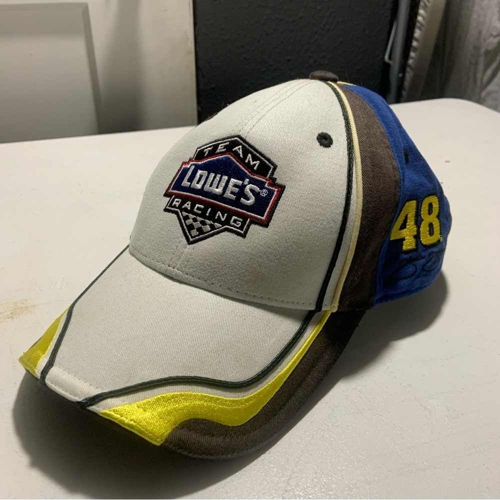 Vintage Jimmie Johnson Team Lowe's Racing Velcro-Snap Cap